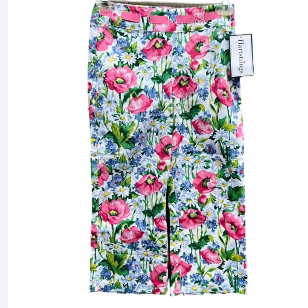 NWT Heartstrings Girl’s Floral Woven Pant Size 8